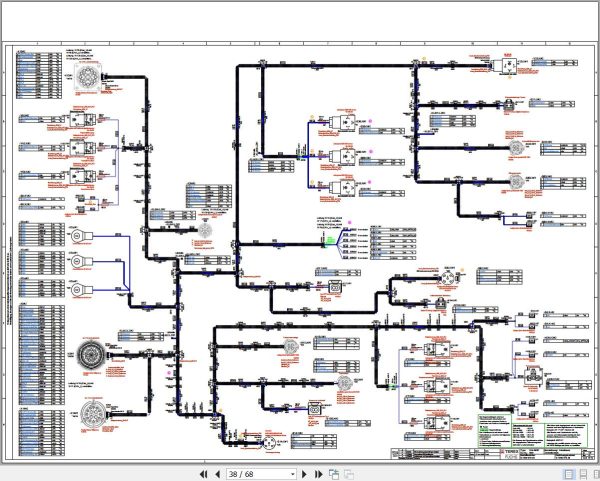 Terex Fuchs Material Handlers MHL360D 563 564 Wiring Diagram 6790200005 DE 3