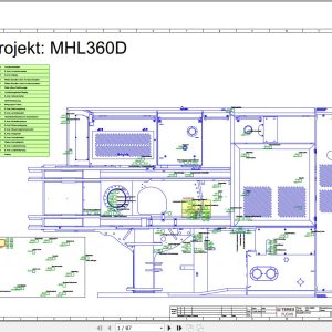 Terex Fuchs Material Handlers MHL360D 563 Wiring Diagram 6790200022 DE 1