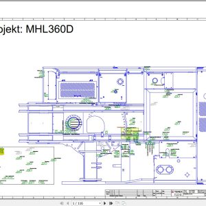 Terex Fuchs Material Handlers MHL360D 575 628 Wiring Diagram 6790200023 DE 1
