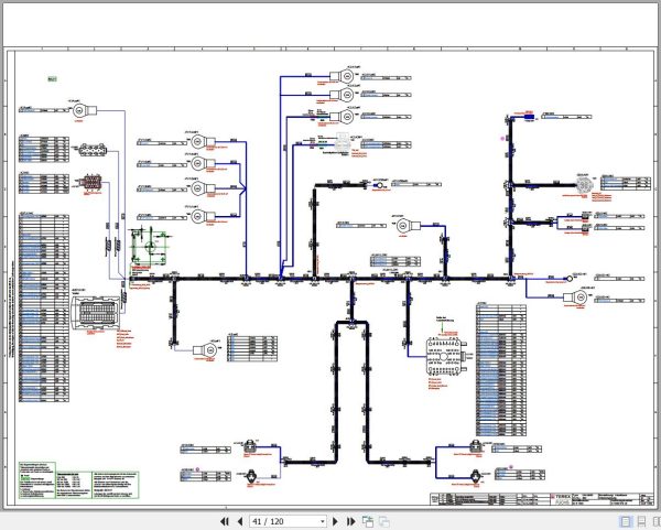 Terex Fuchs Material Handlers MHL360D 604 Wiring Diagram 6790200093 DE 2