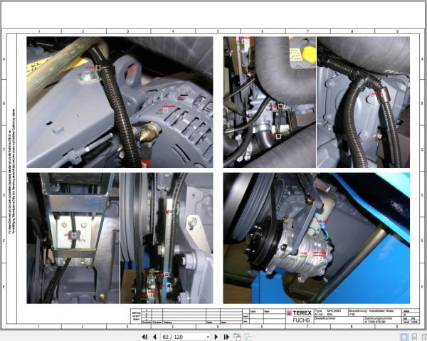 Terex Fuchs Material Handlers MHL360D 604 Wiring Diagram 6790200093 DE 3