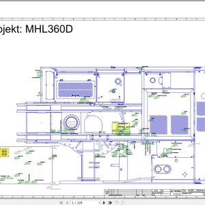 Terex Fuchs Material Handlers MHL360D 629 630 651 668 Wiring Diagram 6790200034 DE 1