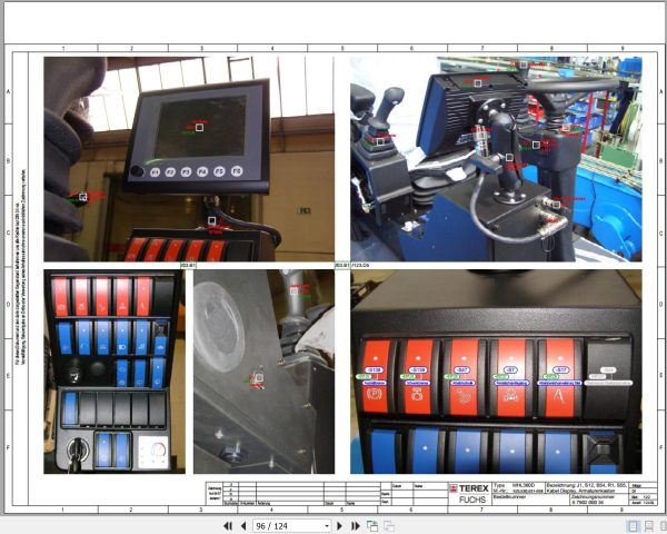 Terex Fuchs Material Handlers MHL360D 629 630 651 668 Wiring Diagram 6790200034 DE 3