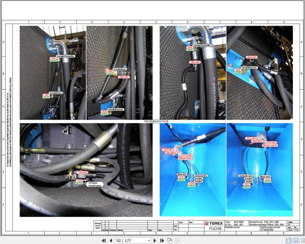 Terex Fuchs Material Handlers MHL360D 669 801 Wiring Diagram 6790200063 DE 3