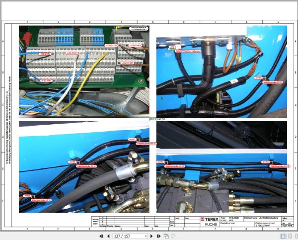 Terex Fuchs Material Handlers MHL360D 683 Wiring Diagram 6790200083 DE 3