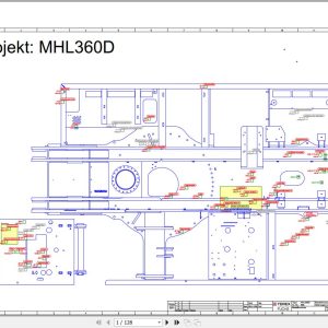 Terex Fuchs Material Handlers MHL360D 860 Wiring Diagram 6790200254 DE 1