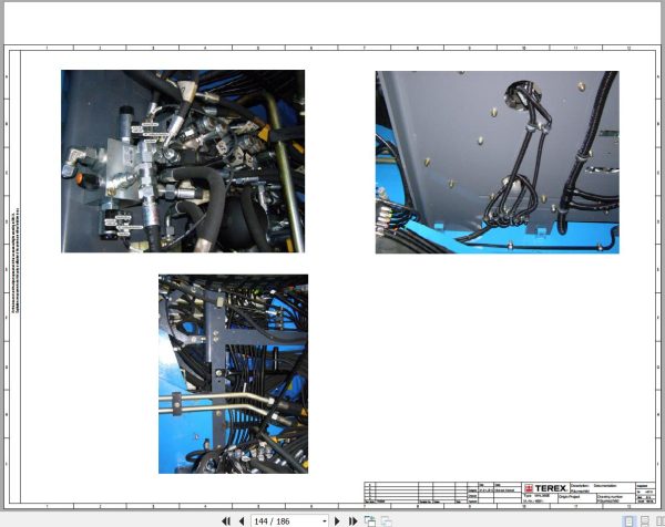 Terex Fuchs Material Handlers MHL360E 4001 Wiring Diagram 6790200221 DE 3