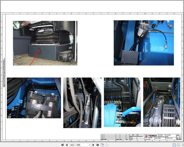Terex Fuchs Material Handlers MHL360E 4032 Wiring Diagram 6790200177 DE 3