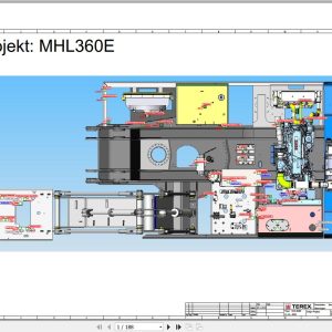 Terex Fuchs Material Handlers MHL360E 4053 Wiring Diagram 6790200213 DE 1