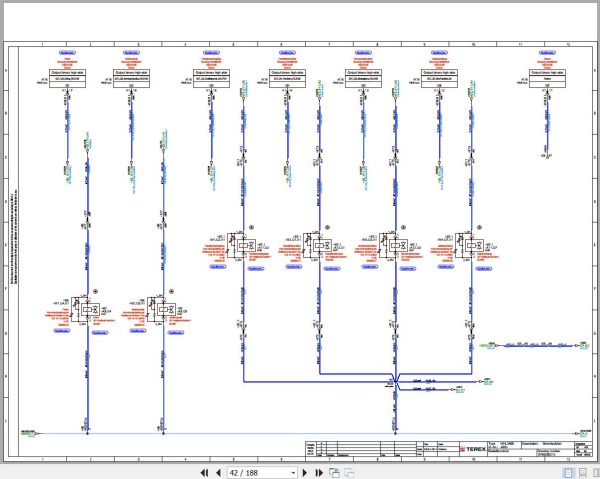 Terex Fuchs Material Handlers MHL360E 4053 Wiring Diagram 6790200213 DE 2