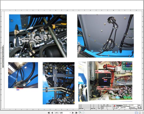 Terex Fuchs Material Handlers MHL360E 4053 Wiring Diagram 6790200213 DE 3