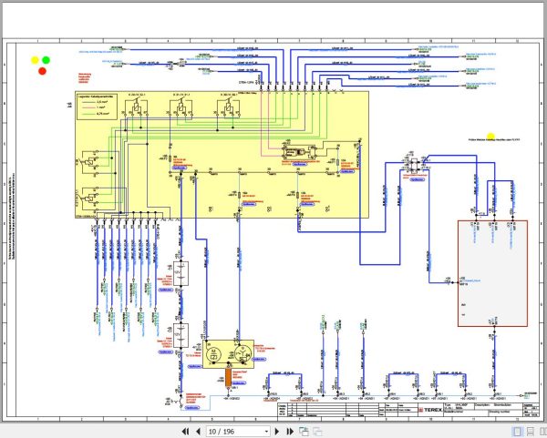 Terex Fuchs Material Handlers MHL360F 4004 Wiring Diagram 6790200205 DE 2
