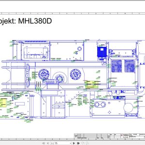 Terex Fuchs Material Handlers MHL380 101 103 Wiring Diagram 6790200040 DE 1