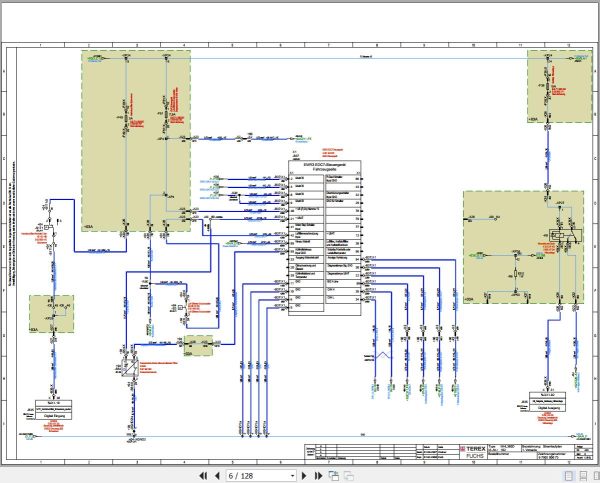 Terex Fuchs Material Handlers MHL380 102 Wiring Diagram 6790200073 DE 2
