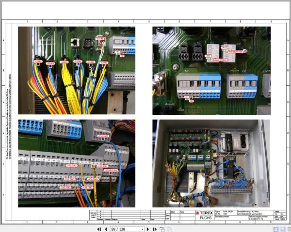 Terex Fuchs Material Handlers MHL380 102 Wiring Diagram 6790200073 DE 3