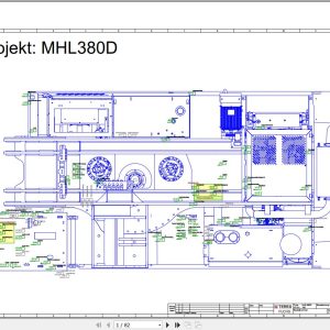 Terex Fuchs Material Handlers MHL380 105 Wiring Diagram 6790200065 DE 1