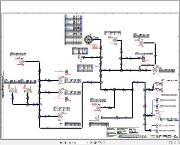 Terex Fuchs Material Handlers MHL380 105 Wiring Diagram 6790200065 DE 3