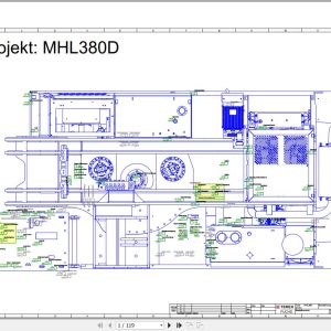 Terex Fuchs Material Handlers MHL380 110 113 Wiring Diagram 6790200084 DE 1