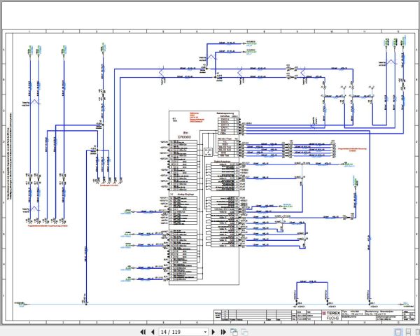 Terex Fuchs Material Handlers MHL380 110 113 Wiring Diagram 6790200084 DE 2