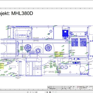 Terex Fuchs Material Handlers MHL380 117 Wiring Diagram 6790200080 DE 1
