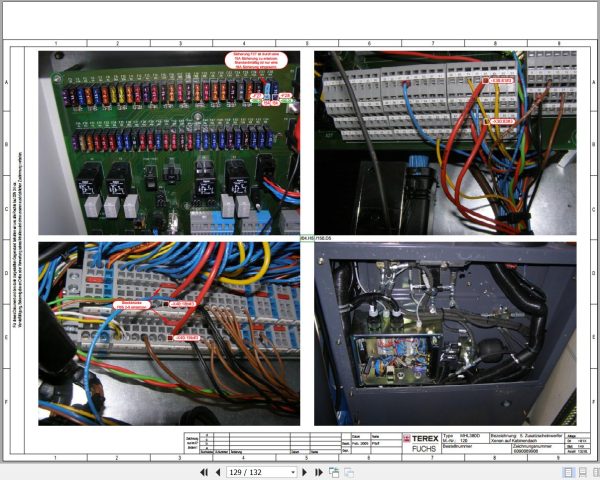 Terex Fuchs Material Handlers MHL380 120 Wiring Diagram 6790200085 DE 3
