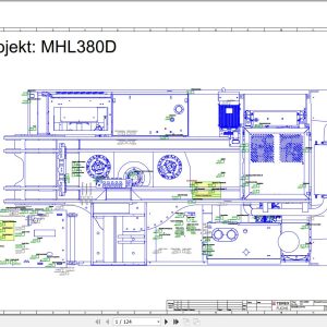 Terex Fuchs Material Handlers MHL380 121 Wiring Diagram 6790200092 DE 1