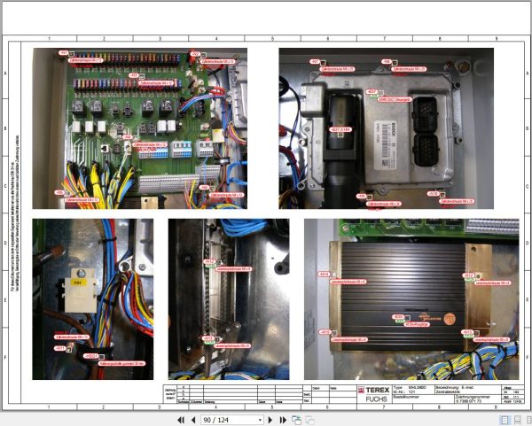 Terex Fuchs Material Handlers MHL380 121 Wiring Diagram 6790200092 DE 3