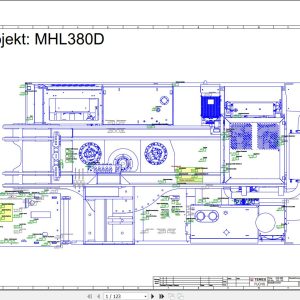 Terex Fuchs Material Handlers MHL380 122 123 Wiring Diagram 6790200076 DE 1