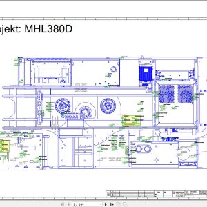 Terex Fuchs Material Handlers MHL380D 0141 Wiring Diagram 6790200232 DE 1