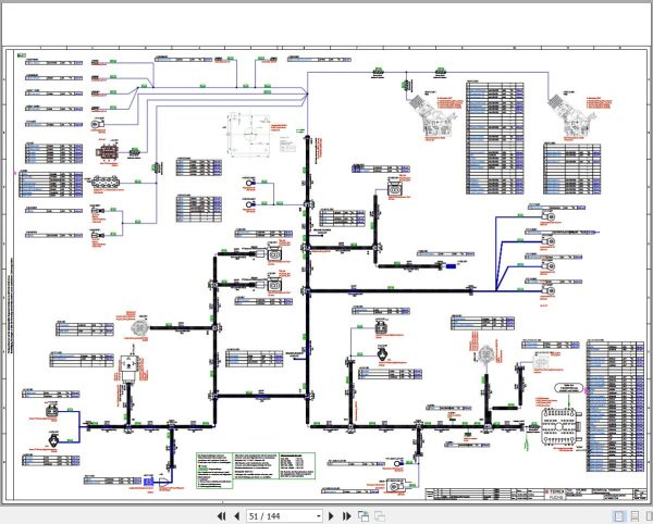 Terex Fuchs Material Handlers MHL380D 0141 Wiring Diagram 6790200232 DE 2
