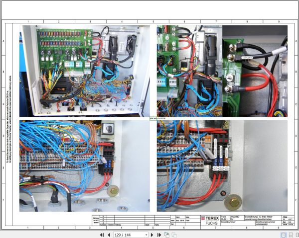 Terex Fuchs Material Handlers MHL380D 0141 Wiring Diagram 6790200232 DE 3