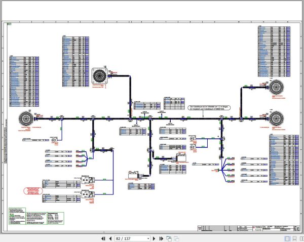 Terex Fuchs Material Handlers MHL380D 0142 Wiring Diagram 6790200137 DE 3