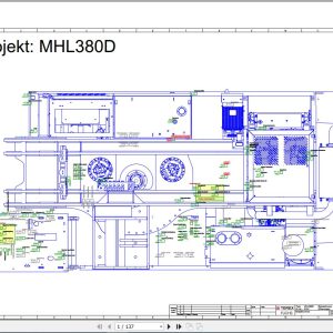 Terex Fuchs Material Handlers MHL380D 0154 Wiring Diagram 6790200187 DE 1