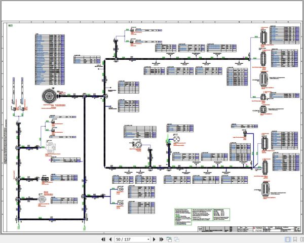 Terex Fuchs Material Handlers MHL380D 0154 Wiring Diagram 6790200187 DE 2
