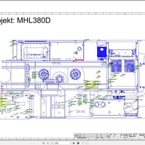 Terex Fuchs Material Handlers MHL380D 0172 Wiring Diagram 6790200244 DE 1