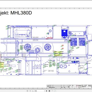 Terex Fuchs Material Handlers MHL380D 0172 Wiring Diagram 6790200298 DE 1