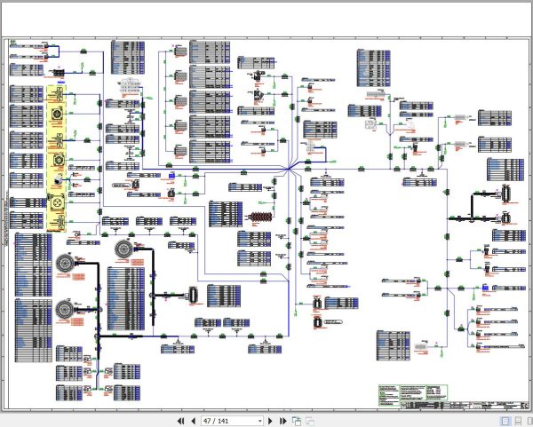 Terex Fuchs Material Handlers MHL380D 0172 Wiring Diagram 6790200298 DE 3