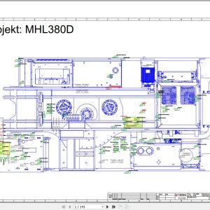 Terex Fuchs Material Handlers MHL380D 0180 Wiring Diagram 6790200287 DE 1