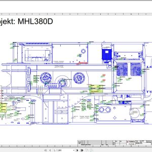 Terex Fuchs Material Handlers MHL380D 0183 Wiring Diagram 6790200332 DE 1