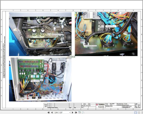 Terex Fuchs Material Handlers MHL380D 123 Wiring Diagram 6790200098 DE 3