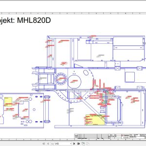 Terex Fuchs Material Handlers MHL820D 0015 Wiring Diagram 6790200116 DE 1