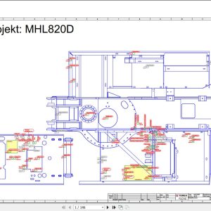 Terex Fuchs Material Handlers MHL820D 0016 Wiring Diagram 6790200139 DE 1