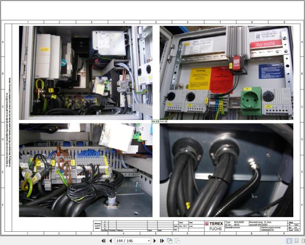 Terex Fuchs Material Handlers MHL820D 0016 Wiring Diagram 6790200139 DE 3