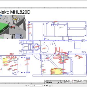 Terex Fuchs Material Handlers MHL820D 0020 Wiring Diagram 6790200241 DE 1