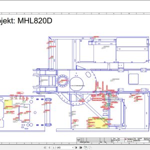 Terex Fuchs Material Handlers MHL820D 0029 Wiring Diagram 6790200282 DE 1