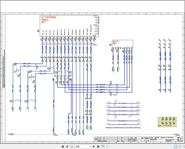 Terex Fuchs Material Handlers MHL820D 0029 Wiring Diagram 6790200282 DE 2