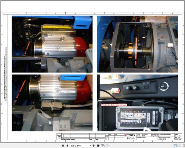 Terex Fuchs Material Handlers MHL820D 0029 Wiring Diagram 6790200282 DE 3