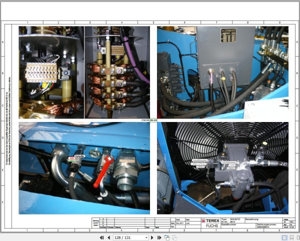 Terex Fuchs Material Handlers MHL831D 0012 Wiring Diagram 6790200149 DE 1