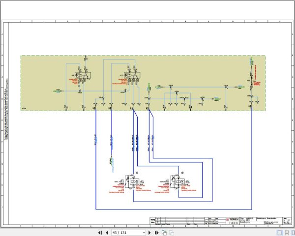 Terex Fuchs Material Handlers MHL831D 0012 Wiring Diagram 6790200149 DE 2