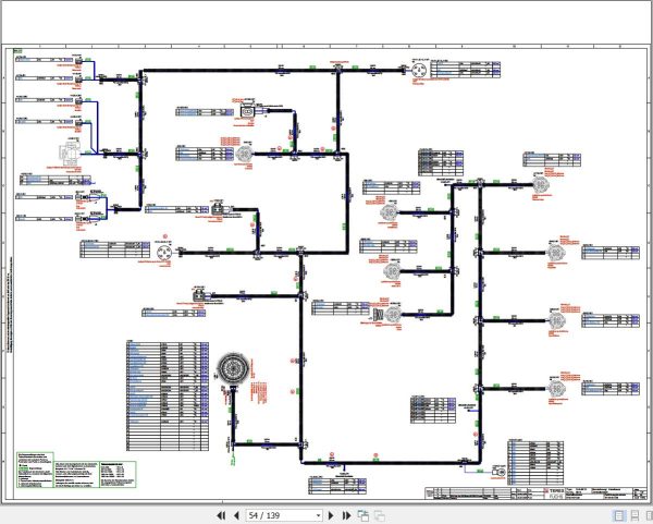 Terex Fuchs Material Handlers MHL831D 0014 Wiring Diagram 6790200266 DE 2
